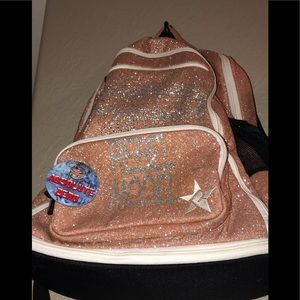 Rose Gold full size Rebel Athletic backpack